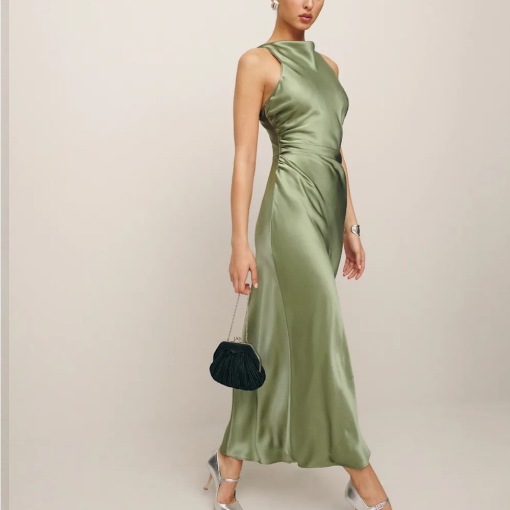 Reformation Casette Silk Dress